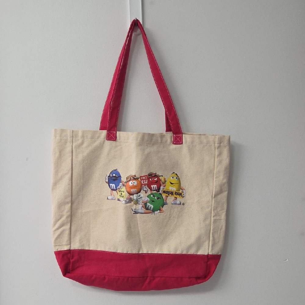 Colorful M&M's Collectable Canvas Tote Bag